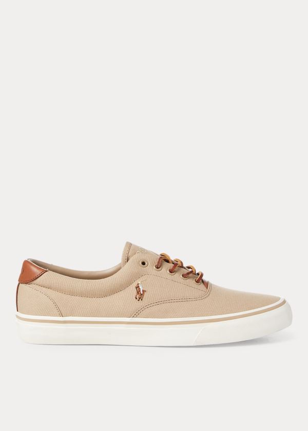 Men's Polo Ralph Lauren Thorton Canvas Low-Top Sneakers | 921483ONQ